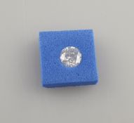 Loser natürlicher Diamant von 1,06 ct. mit Lasersignatur - Gewicht 1,06 ct., sehr guter runder Bril