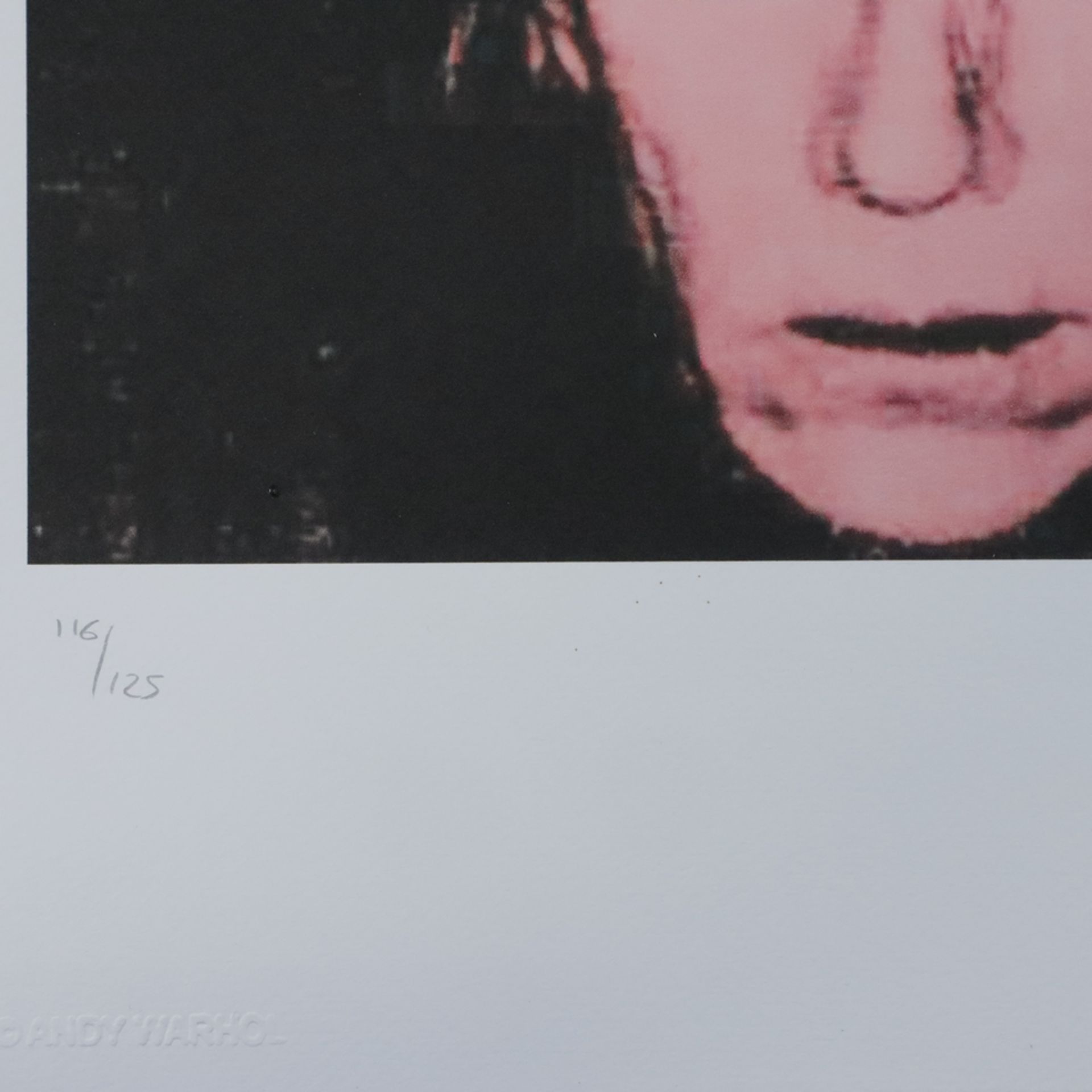 Warhol, Andy (1928 Pittsburgh - 1987 New York, nach) - " Self-Portrait", Farboffsetlithografie auf  - Bild 3 aus 5