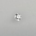 Loser natürlicher Diamant mit Lasersignatur - Gewicht 0,50 ct., exzellenter runder Brillantschliff,