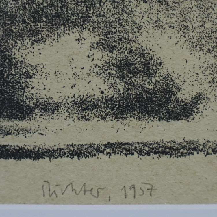 Richter, Gerhard (*1932 Dresden, nach) - Ohne Titel, Motiv aus „Elbe“, Offsetdruck nach einem Walze - Image 4 of 4