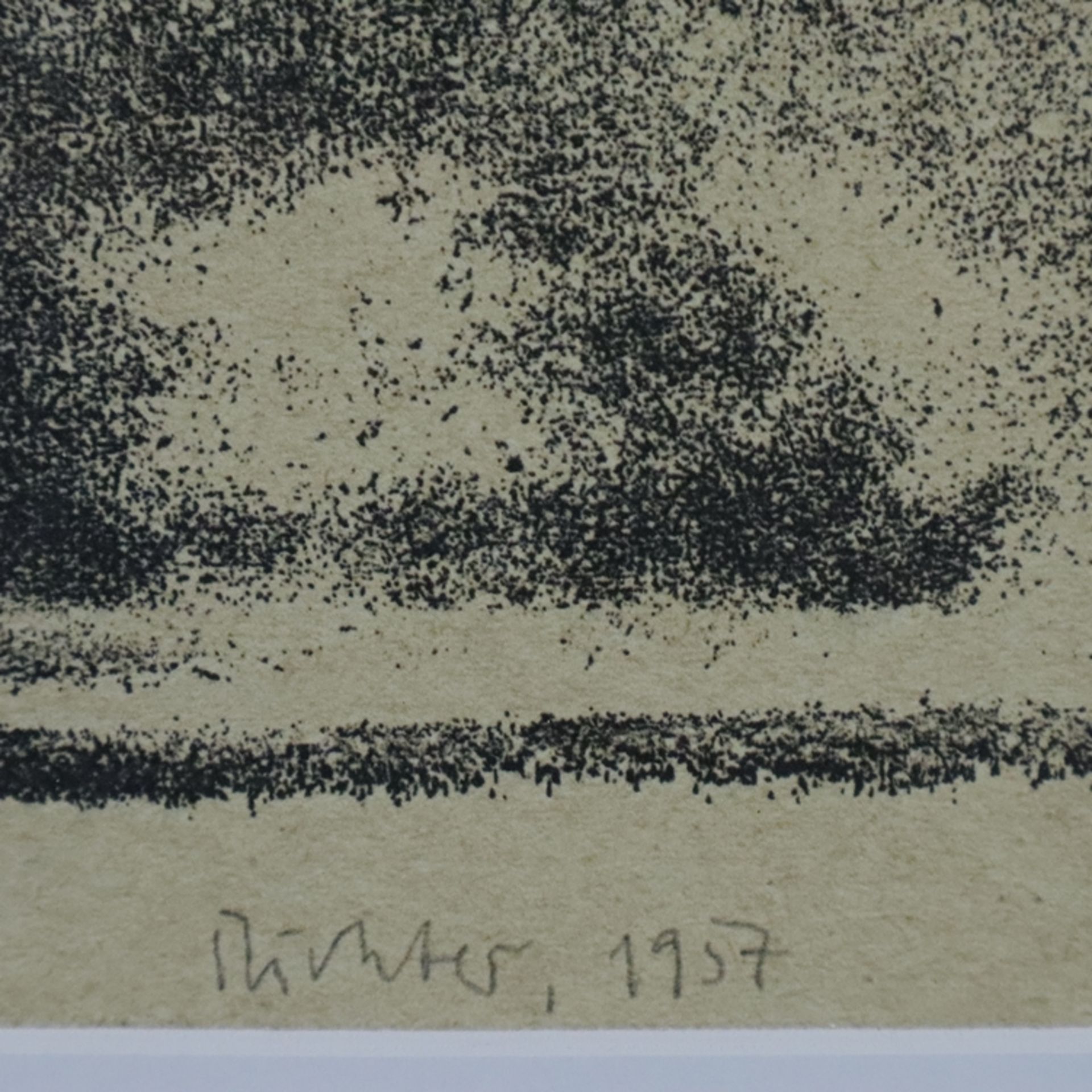 Richter, Gerhard (*1932 Dresden, nach) - Ohne Titel, Motiv aus „Elbe“, Offsetdruck nach einem Walze - Bild 4 aus 4