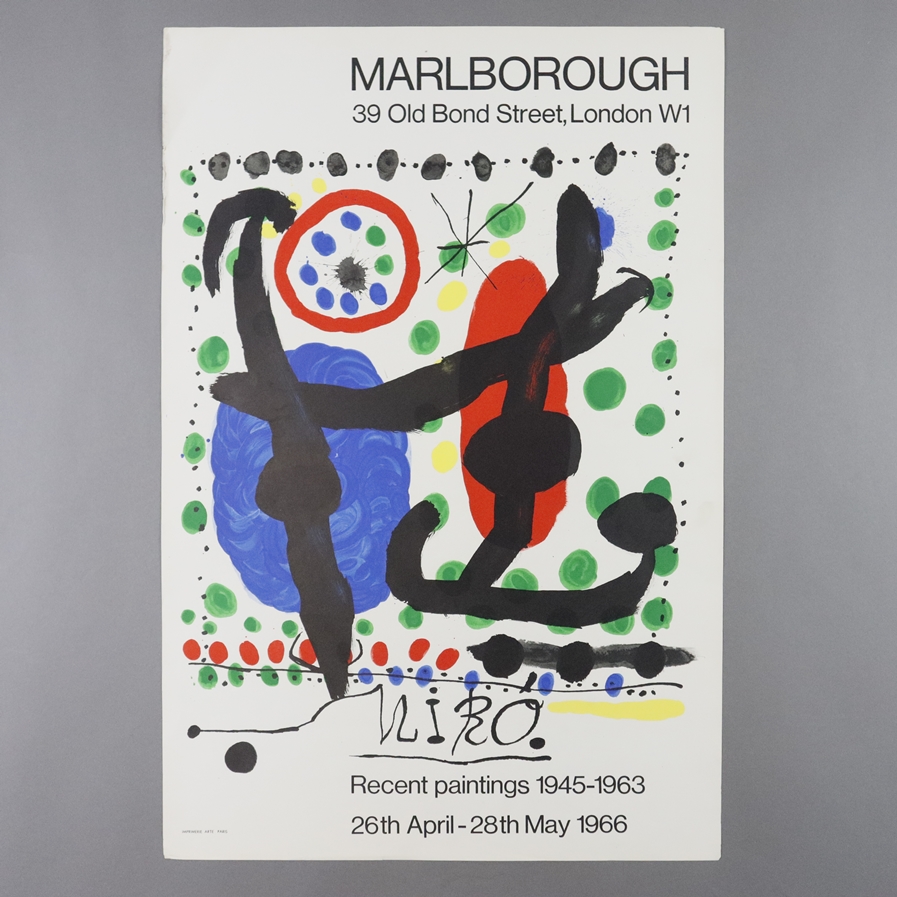 Miró, Joan (1893-1983) - Ausstellungsplakat, Marlborough, London, „MIRÓ-Recent paintings 1945-1963, - Image 7 of 7