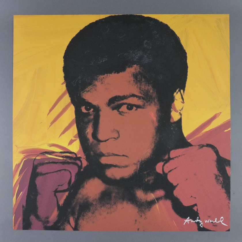 Warhol, Andy (1928 Pittsburgh - 1987 New York, nach) - "Muhammad Ali", Granolithographie auf festem - Image 4 of 4