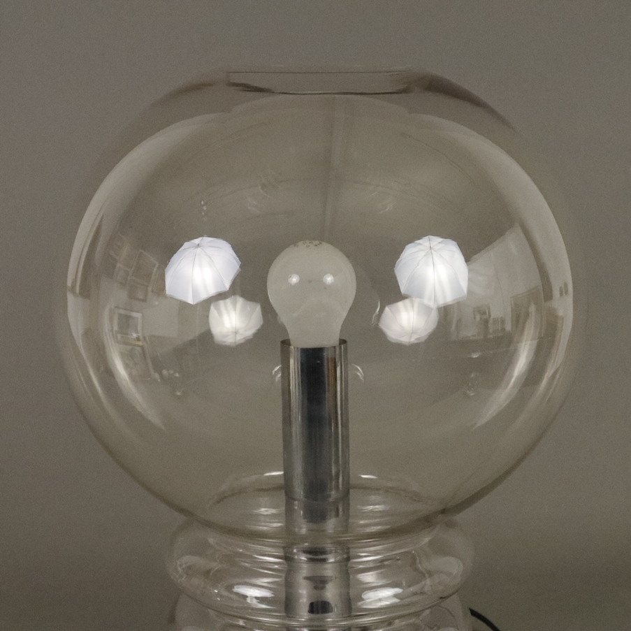 Große Space Age-Tischlampe "Moon Bulb" - Glashütte Limburg, um 1970/80, mundgeblasenes, leicht getö - Image 3 of 6