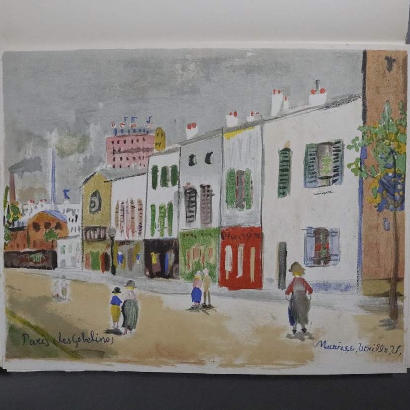 Utrillo, Maurice (1883 Paris - 1955 Dax) - Mappenwerk "Maurice Utrillo. V.", herausgegeben von ‎Jos - Image 6 of 13