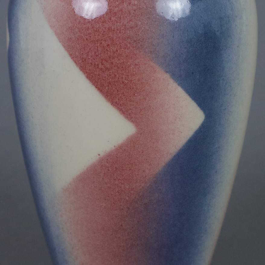 Mid Century Vase - Bay Keramik, Deutschland um 1960, Balusterform, sandfarbener Scherben, farbig gl - Image 5 of 8