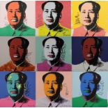 Warhol, Andy (1928 Pittsburgh - 1987 New York, nach) - "Mao", 9 Granolithographien in verschiedenen