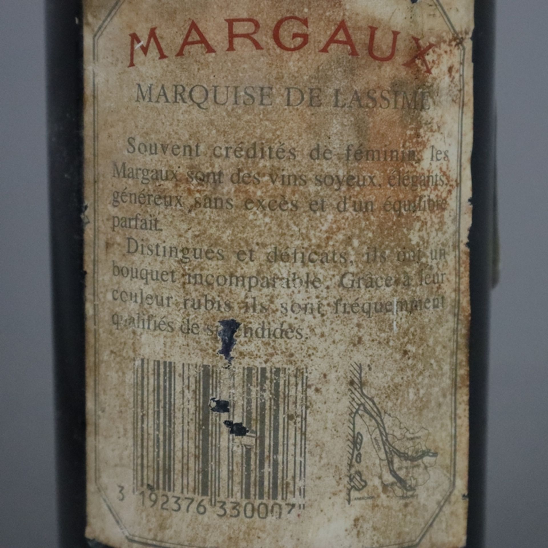 Weinkonvolut - 3 Flaschen 1987 Margaux, Marquise de Lassime, France, 75 cl, Füllstand: Top Shoulder - Image 5 of 8