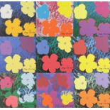 Warhol, Andy (1928 Pittsburgh - 1987 New York, nach) - "Flowers", 9 Granolithographien in verschied