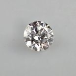 Loser Diamant von 3,03 ct. mit Lasersignatur - Labor-Brillant von idealer Qualität, Gewicht 3,03 ct