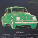 Warhol, Andy (1928 Pittsburgh - 1987 New York, nach) - "Volkswagen", Granolithographie auf festem P