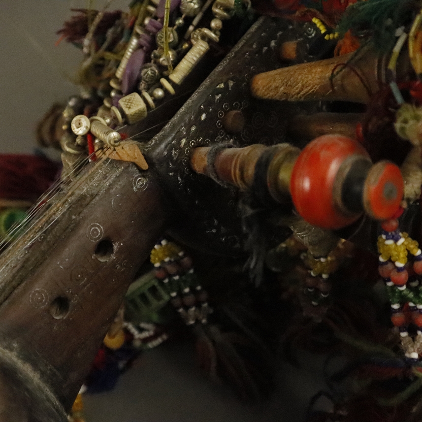 Kurzhalsgeige Sarinda - Indien/Pakistan/Afghanistan, bootsförmig gekrümmter, bauchiger Holzkorpus, - Image 8 of 10