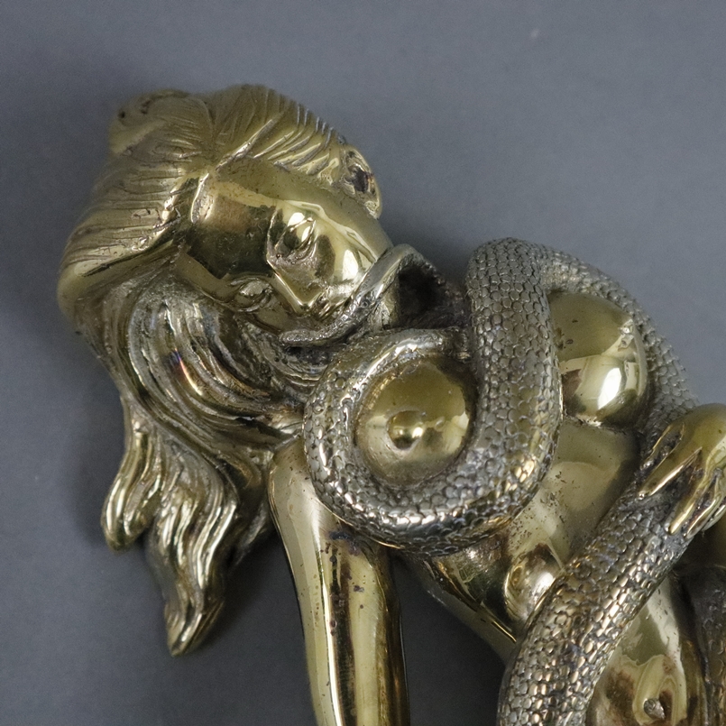 Carlos, Don Alberto (*1949) - "Schlangenmädchen Minou“, Bronze, goldfarben patiniert, glanzpoliert, - Image 2 of 7