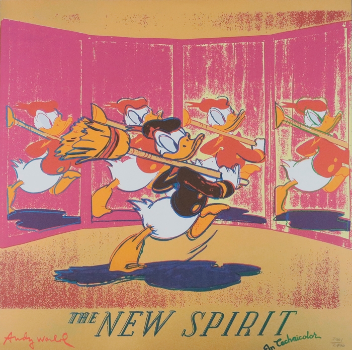 Warhol, Andy (1928 Pittsburgh - 1987 New York, nach) - "The New Spirit/Donald Duck", Granolithograp