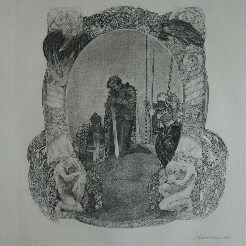 Dier, Erhard Amadeus (Wien 1893-1969 Klosterneuburg) - "Zwölf Fantasien aus ernsten Tagen", Kassett - Image 6 of 9