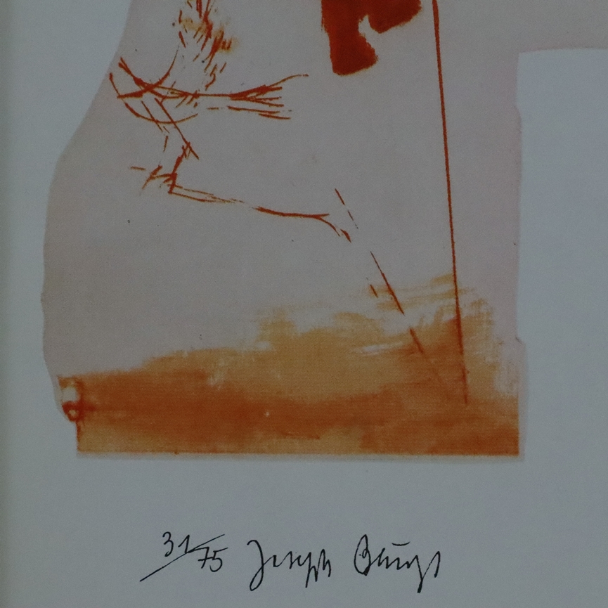 Beuys, Joseph (1921 Krefeld - 1986 Düsseldorf) - "Vogel", handsignierte Kunstpostkarte nach Origina - Image 4 of 4