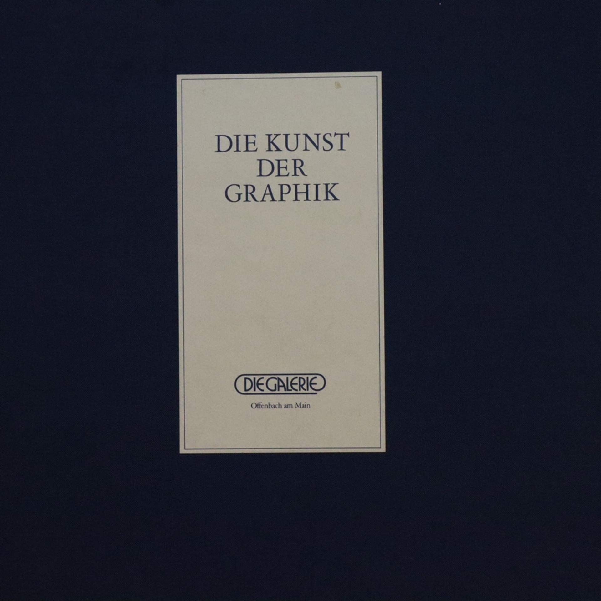 Sammlung von 4 Künstlergraphiken- aus der Mappe "Die Kunst der Graphik", Edition "Die Galerie", Off - Bild 2 aus 5