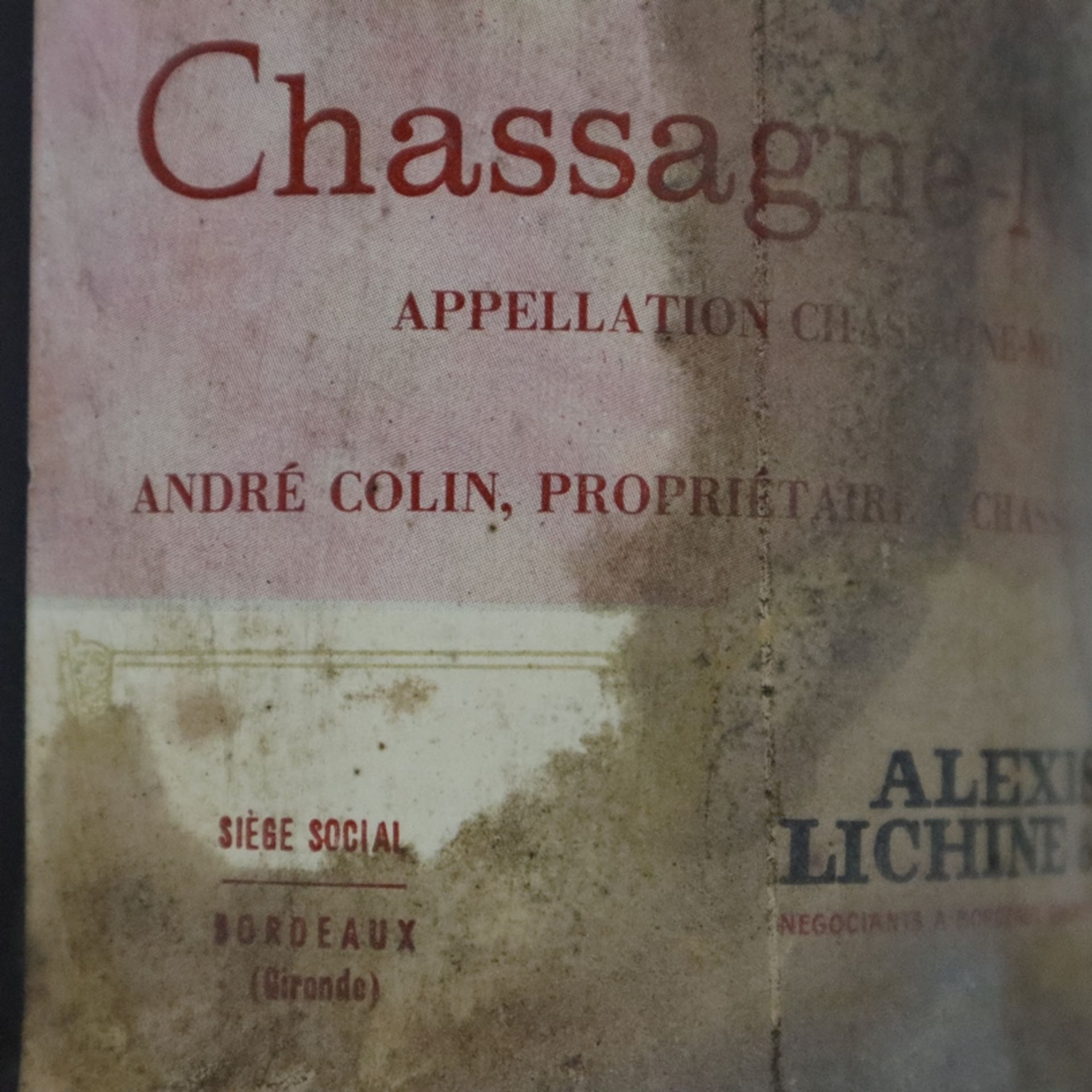 Wein 1969 Alexis Lichine Chassagne-Montrachet, Côte de Beaune, France, 750 ml, - Bild 5 aus 6