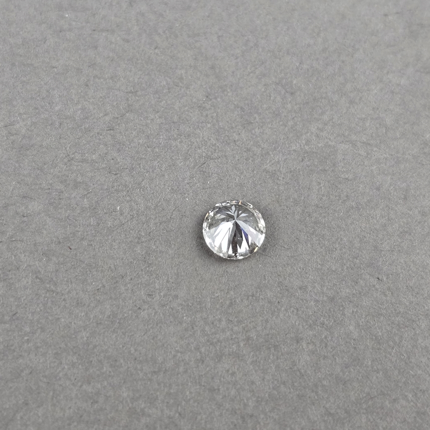 Loser natürlicher Diamant mit Lasersignatur - Gewicht 0,50 ct., exzellenter runder Brillantschliff, - Image 5 of 8