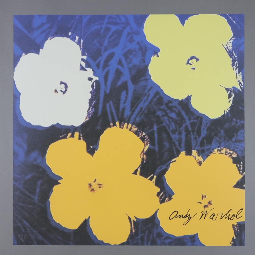 Warhol, Andy (1928 Pittsburgh - 1987 New York, nach) - "Flowers", 9 Granolithographien in verschied - Image 3 of 9