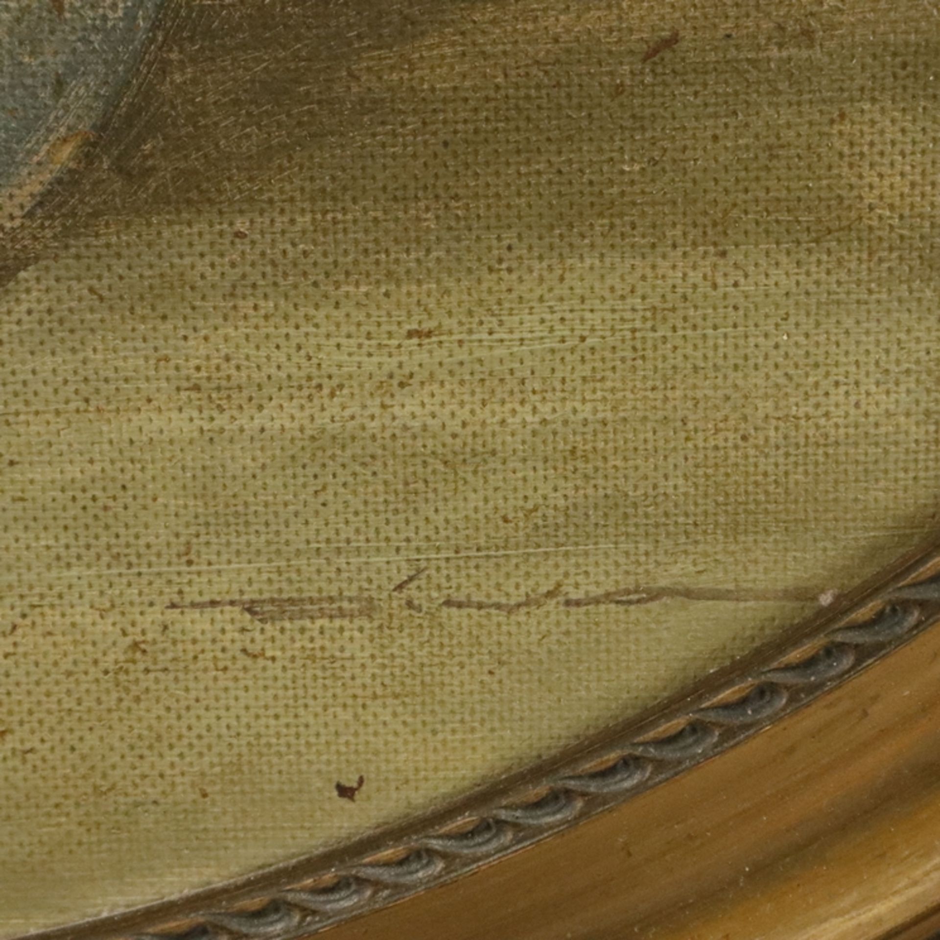 Piva, Franz - 1. H. 20. Jh.- Feldblumen in Vase, rechts unten signiert, Tondo: 70 x 70,5 cm, verso - Bild 7 aus 9