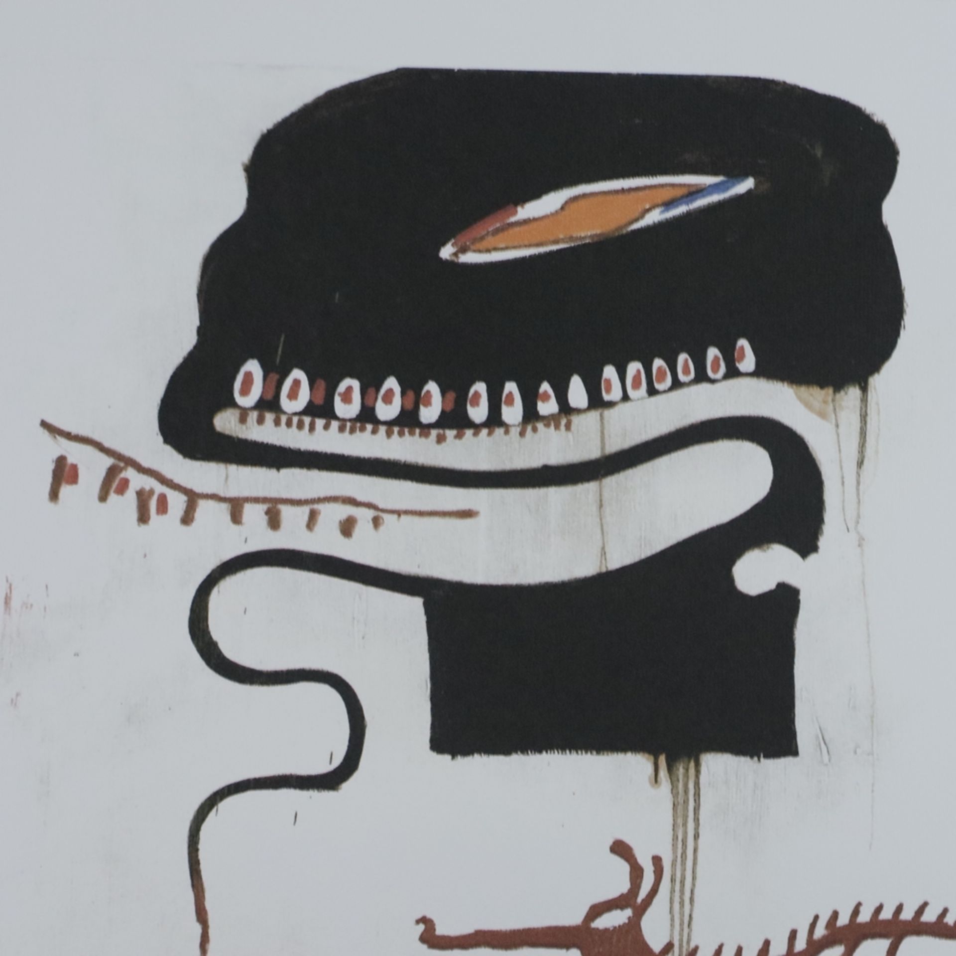 Basquiat, Jean-Michel (1960 New York City - 1988 ebenda, nach) - "Aurora", Farboffsetlithografie au - Bild 3 aus 7