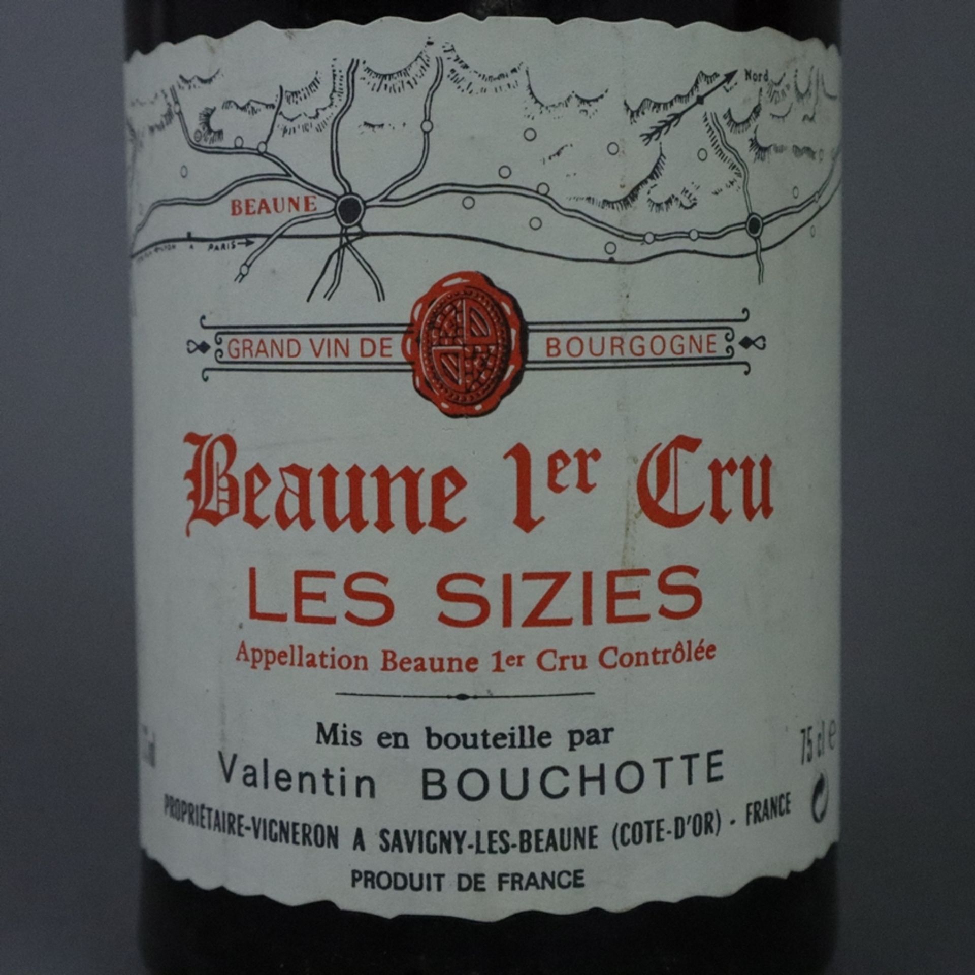 Weinkonvolut - 2 Flaschen 1978 + 2001, Domaine Valentin Bouchotte, Beaune 1er Cru, les Sizies, Fran - Bild 4 aus 7