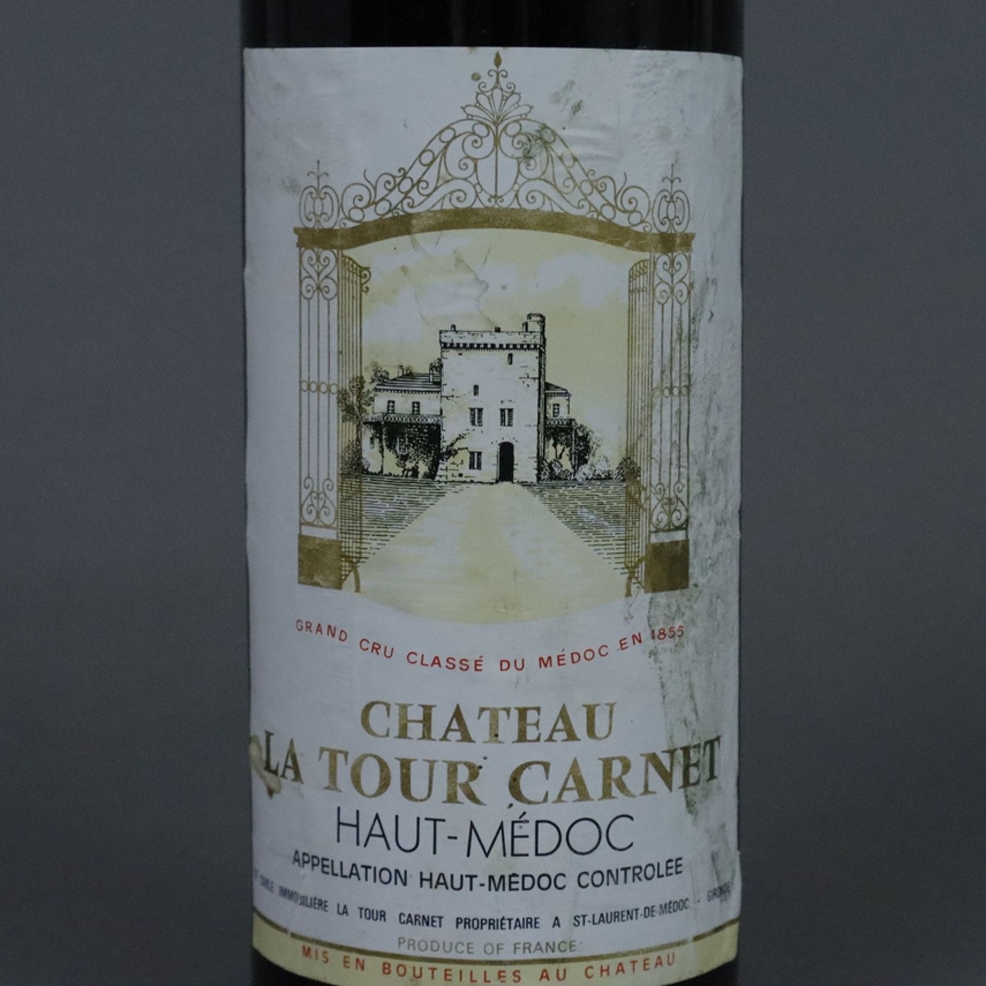 Weinkonvolut - 2 Flaschen, 1 x 1992 Château Bel Air Lussac-St Emilion 1 x Château La Tour Carnet Ha - Bild 7 aus 7