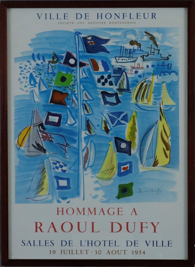 Dufy, Raoul (1877 Le Havre - Forcalquier 1953) - Hommage à Raoul Dufy Ville de Honfleur, 1954, Orig