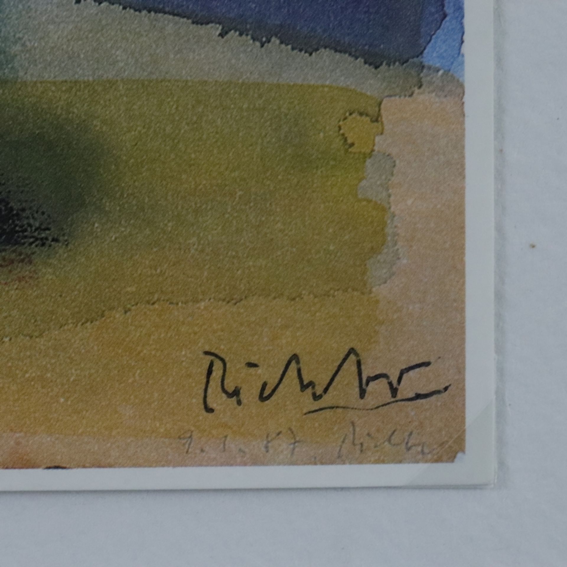 Richter, Gerhard (*1932 Dresden) - "Apfel", Kunstpostkarte nach einer Zeichnung von 1987, unten rec - Bild 4 aus 5
