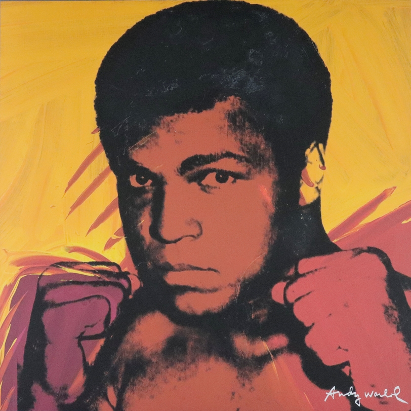 Warhol, Andy (1928 Pittsburgh - 1987 New York, nach) - "Muhammad Ali", Granolithographie auf festem