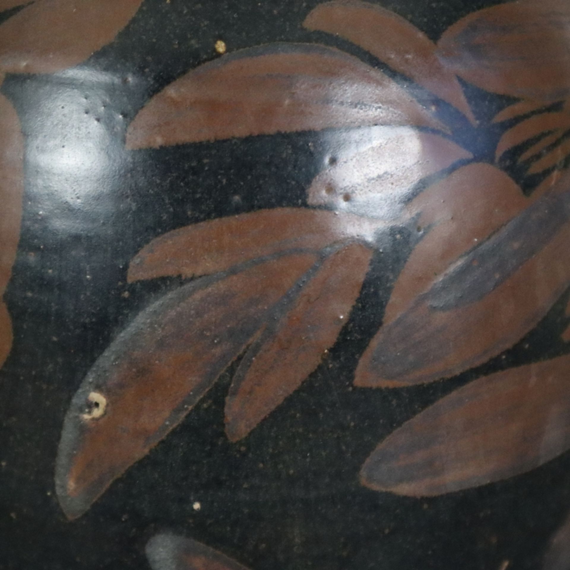 Vase 'Meiping' im Stil der 'Cizhou'-Ware - China, Steinzeug, länglicher schmaler Meiping-Typus, gan - Bild 7 aus 9