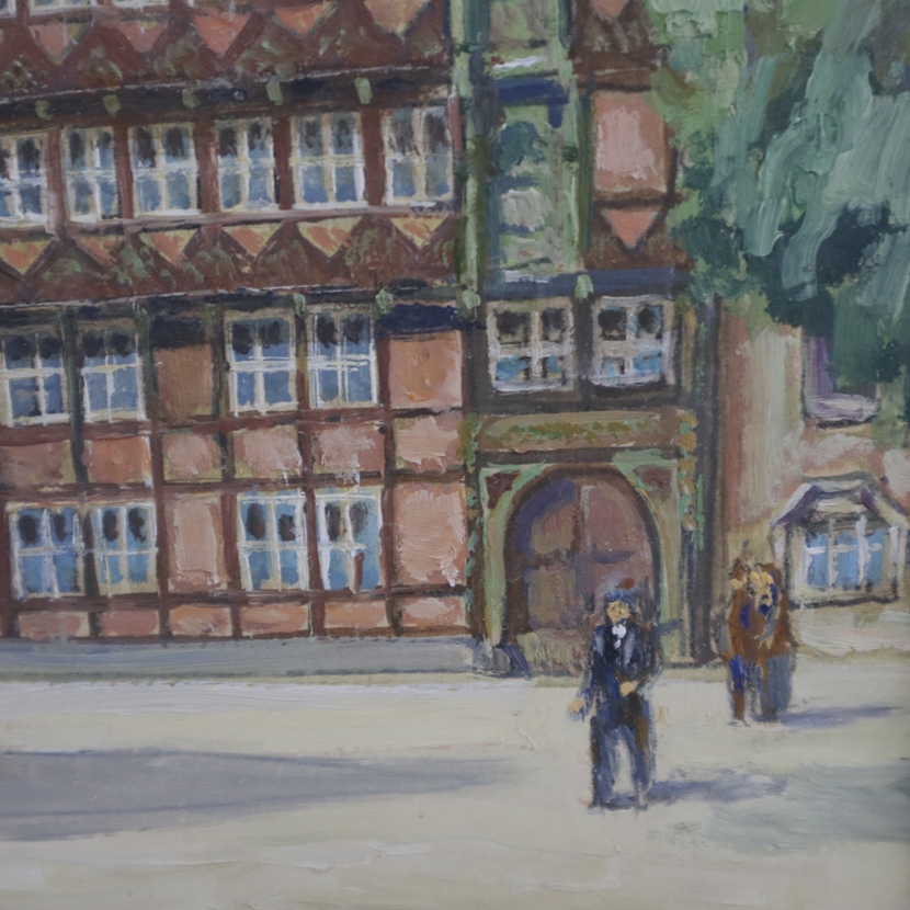 Unbekannte/r Künstler/in - Alt-Braunschweig: Burg mit Handwerkskammer, Aquarell/Gouache auf chamois - Image 6 of 9