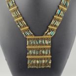 Brustschmuck im altägyptischen Stil - Ägypten, 1.Hälfte 20.Jh. bzw. älter, lange vielteilige Kette