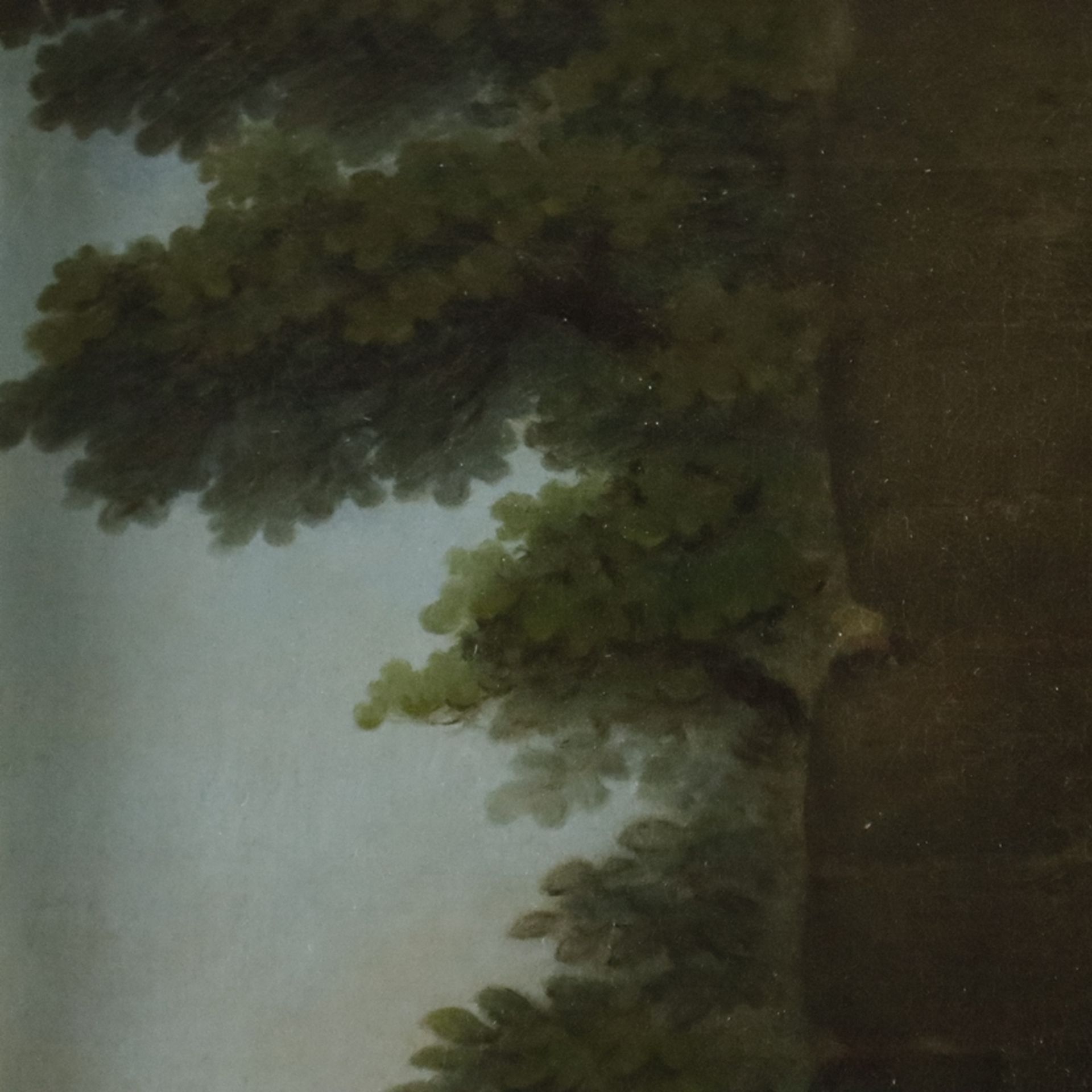 Unbekannte/r Bildnismaler/in (19.Jh.) - Sitzender Knabe, Öl auf Leinwand, unsigniert, Darstellung e - Bild 7 aus 10