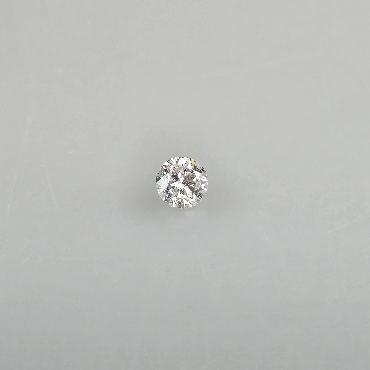 Loser natürlicher Diamant mit Lasersignatur - Gewicht 1,01 ct., sehr guter runder Brillantschliff, - Image 2 of 8