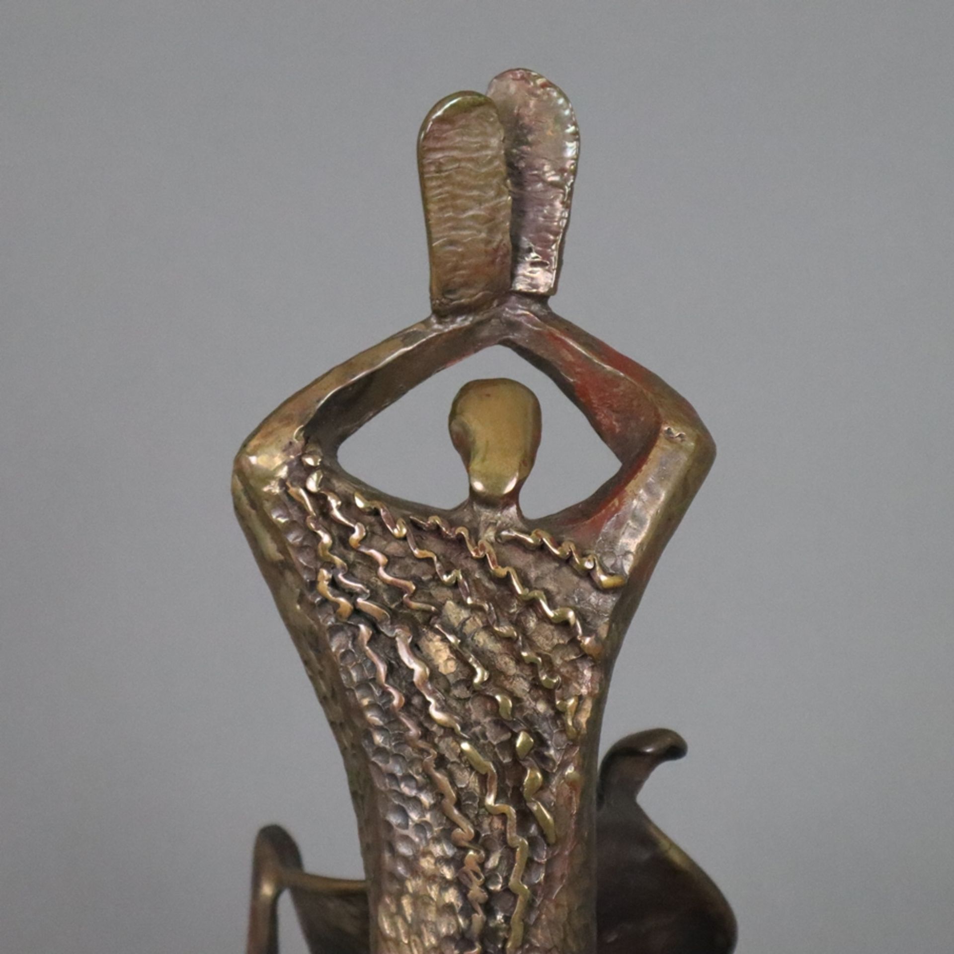 Peres-Lethmate, Edith (1927-2017 Koblenz) - "Tanz um das Goldene Kalb", Bronze, braun patiniert, ex - Bild 3 aus 13