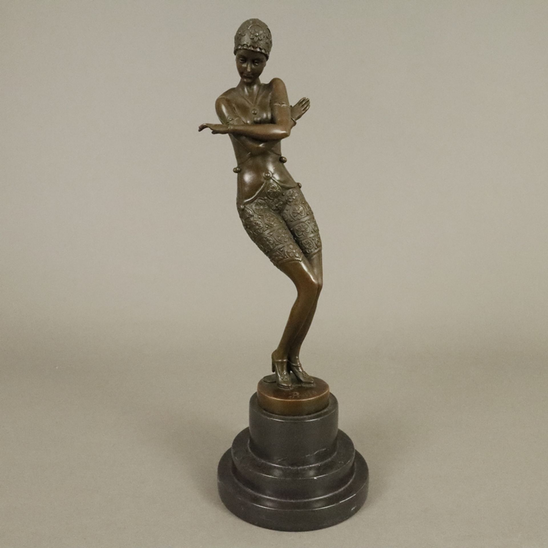 Preiss, Johann Philipp (1882 Erbach (Odenwald) - 1943 Berlin, nach) - Tänzerin "Coy Dancer", Bronze
