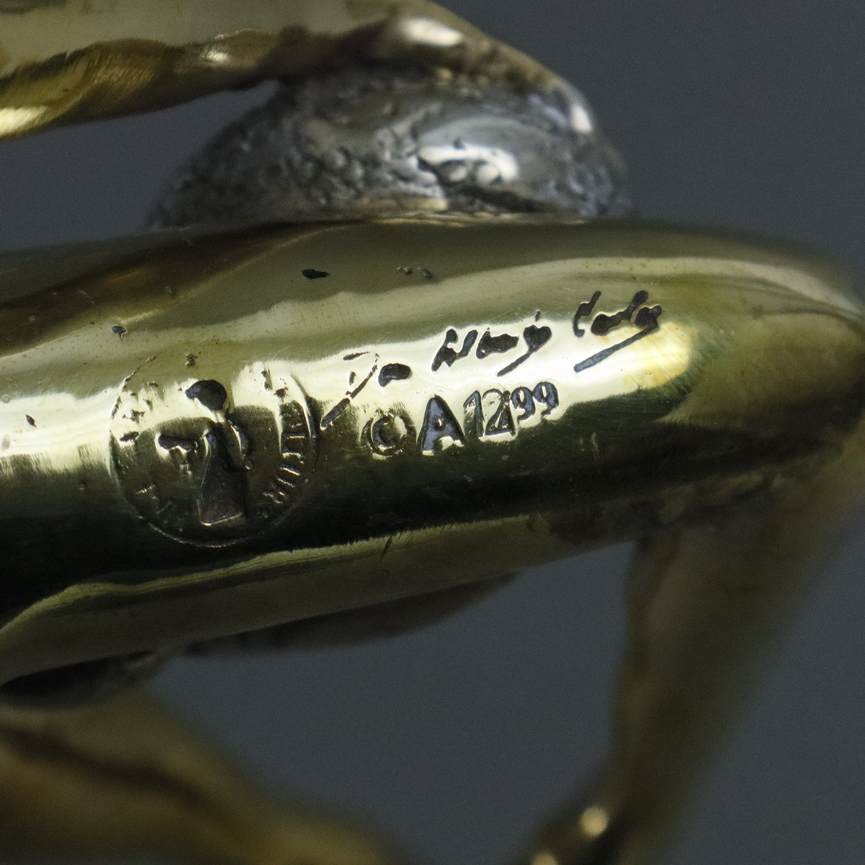 Carlos, Don Alberto (*1949) - "Schlangenmädchen Minou“, Bronze, goldfarben patiniert, glanzpoliert, - Image 7 of 7