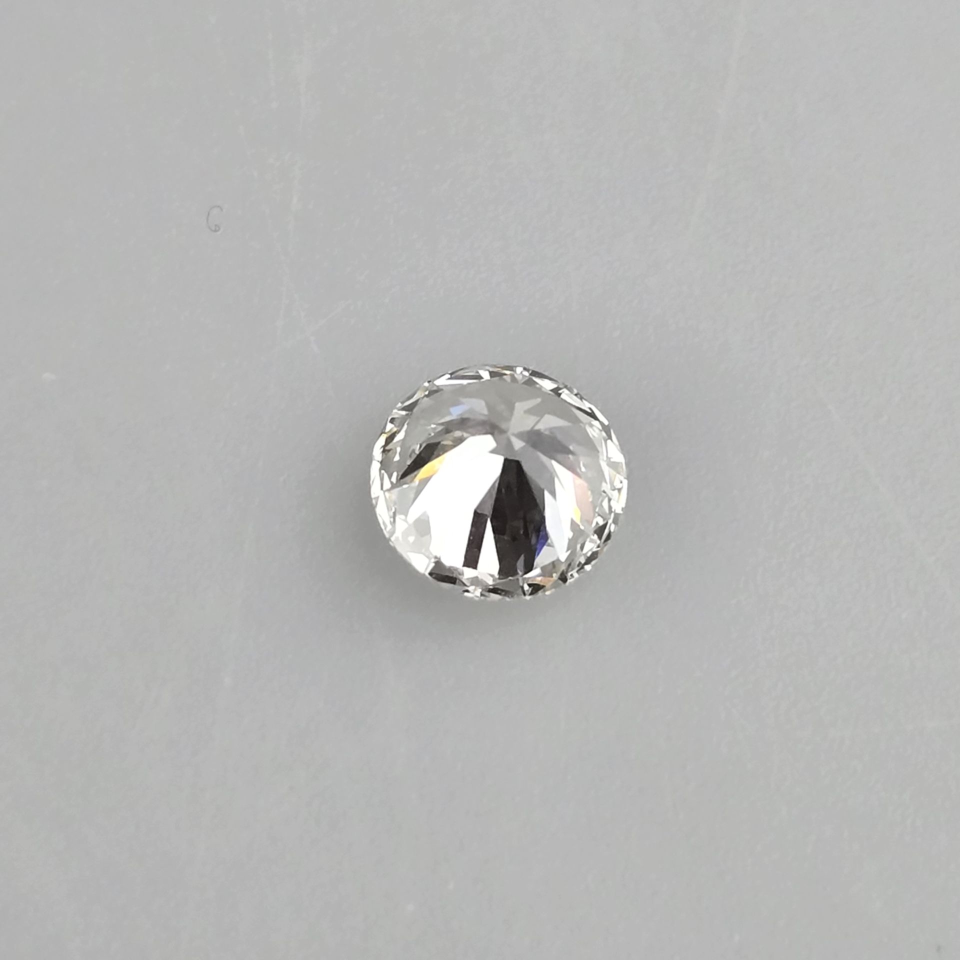 Loser Diamant von 3,03 ct. mit Lasersignatur - Labor-Brillant von idealer Qualität, Gewicht 3,03 ct - Bild 5 aus 8