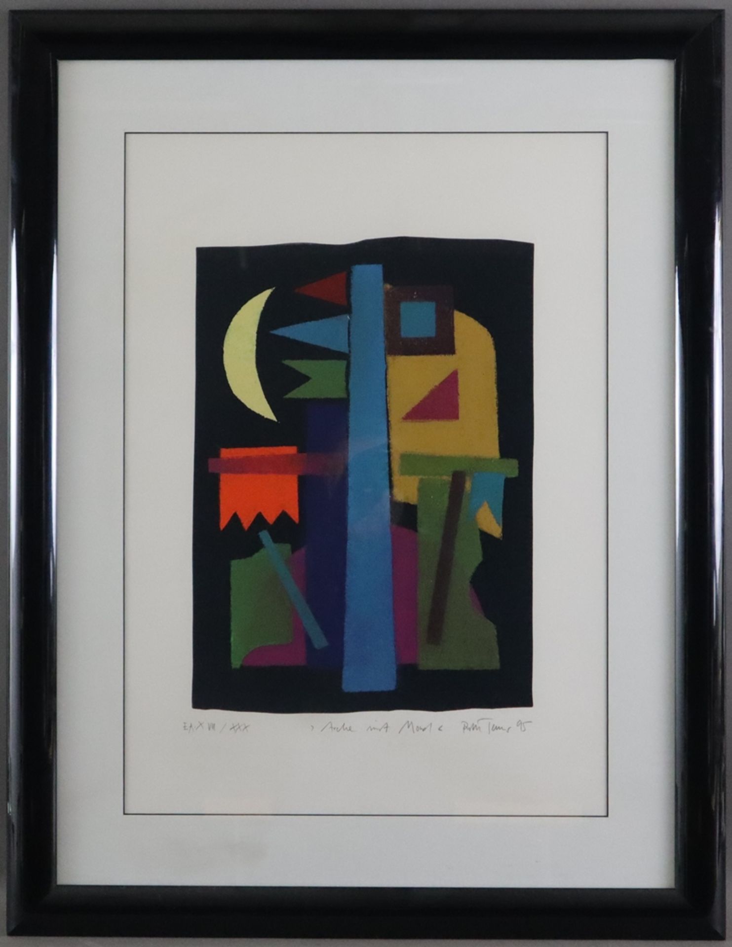Tesmar, Ruth (*1951) - "Arche mit Mond", Farblithografie, 1995, unten mit Bleistift signiert, datie - Bild 2 aus 5