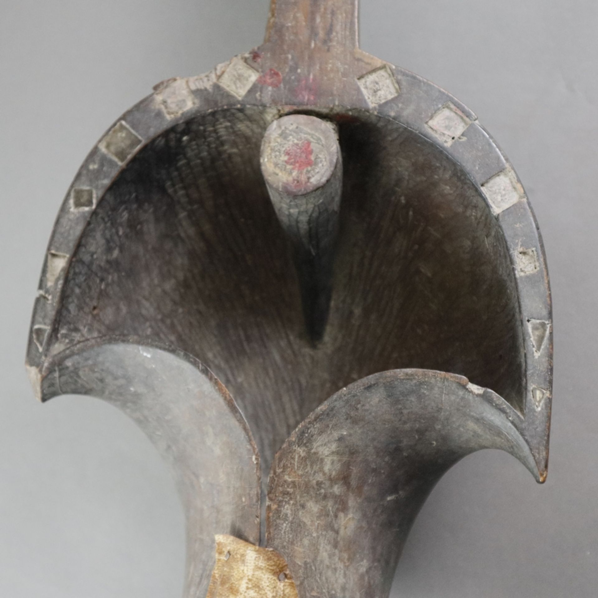 Kurzhalsgeige Sarinda - Afghanistan/Indien/Pakistan, 19. Jh./um 1900, bootsförmig gekrümmter, bauch - Image 4 of 8