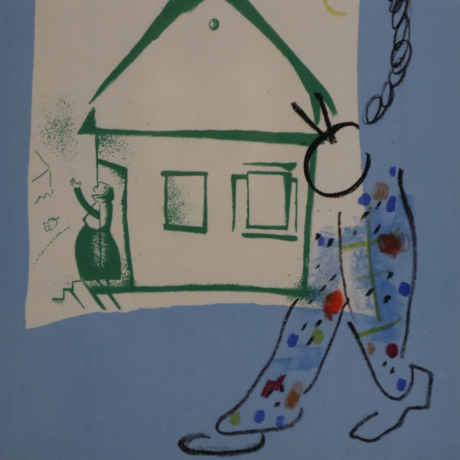Chagall, Marc (1887 Witebsk - 1985 St. Paul de Vence) - "La maison de mon village" (Haus in meinem - Image 4 of 4