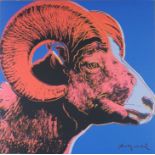Warhol, Andy (1928 Pittsburgh - 1987 New York, nach) - "Bighorn Ram", Granolithographie auf festem 