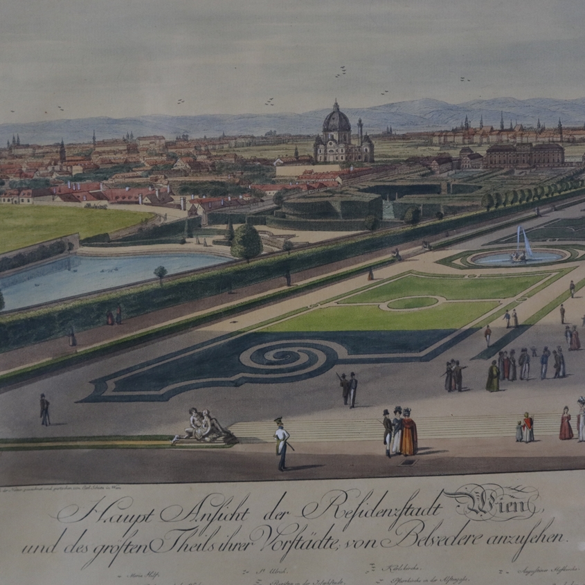 Schütz, Carl (1745-1800) - "Haupt Ansicht der Residenzstadt Wien, und des grösten Theils ihrer Vors - Image 3 of 11