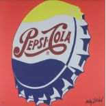 Warhol, Andy (1928 Pittsburgh - 1987 New York, nach) - "Pepsi-Cola", Granolithographie auf festem P