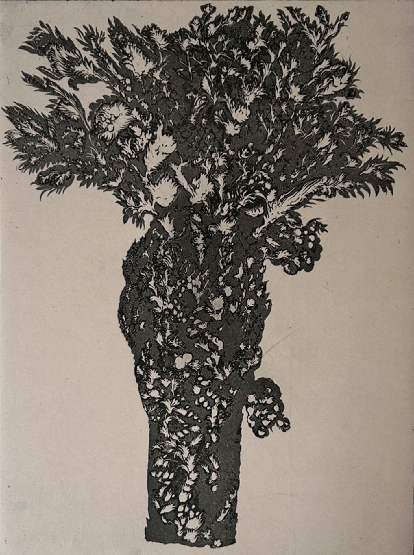 Fuchs, Ernst (1930-Wien-2015) - "Lilith hinter dem Baum der Erkenntnis", 1975, Radierung auf Papier