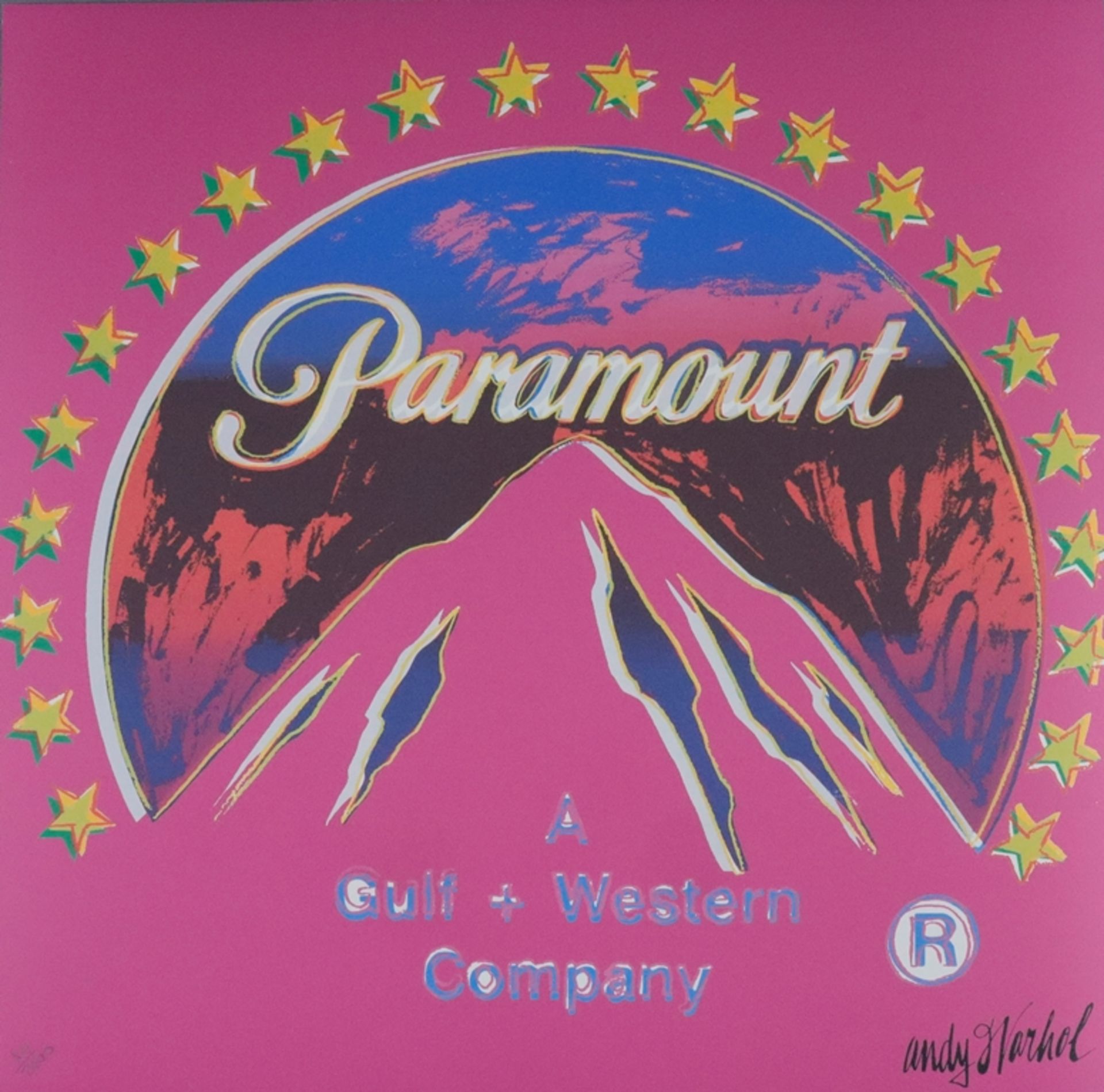 Warhol, Andy (1928 Pittsburgh - 1987 New York, nach) - "Paramount", Granolithographie auf festem Pa