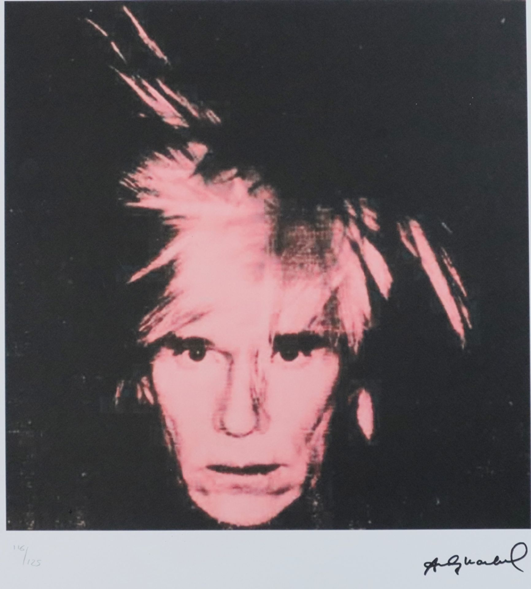 Warhol, Andy (1928 Pittsburgh - 1987 New York, nach) - " Self-Portrait", Farboffsetlithografie auf 