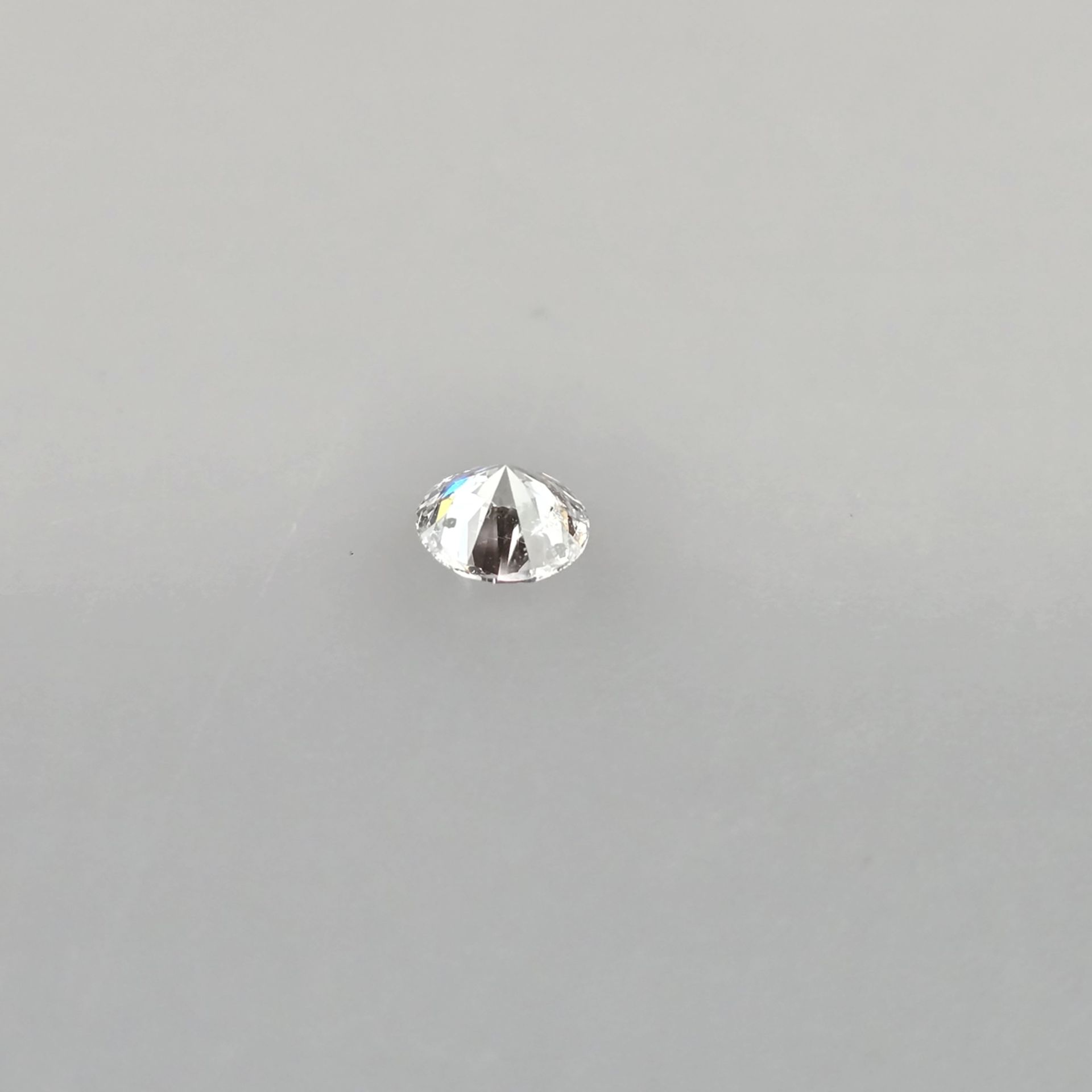 Loser natürlicher Diamant mit Lasersignatur - Gewicht 0,50 ct., exzellenter runder Brillantschliff, - Bild 3 aus 6